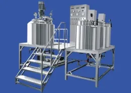 Fixed type vacuum emulsifier (3) Fixed type vacuum homogenizer emulsifier (3)